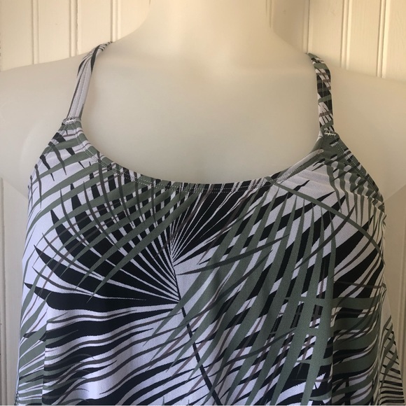 COCO REEF Retail $156 Mesh Print Underwire Tankini 2 Piece Top 34D Bottom Medium - Picture 4 of 8